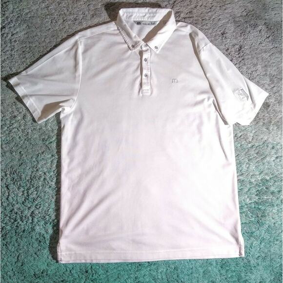 Travis Mathew Men’s Shirt Size L Pima Cotton Polyester Blend Golf Polo Stretch - Picture 1 of 6